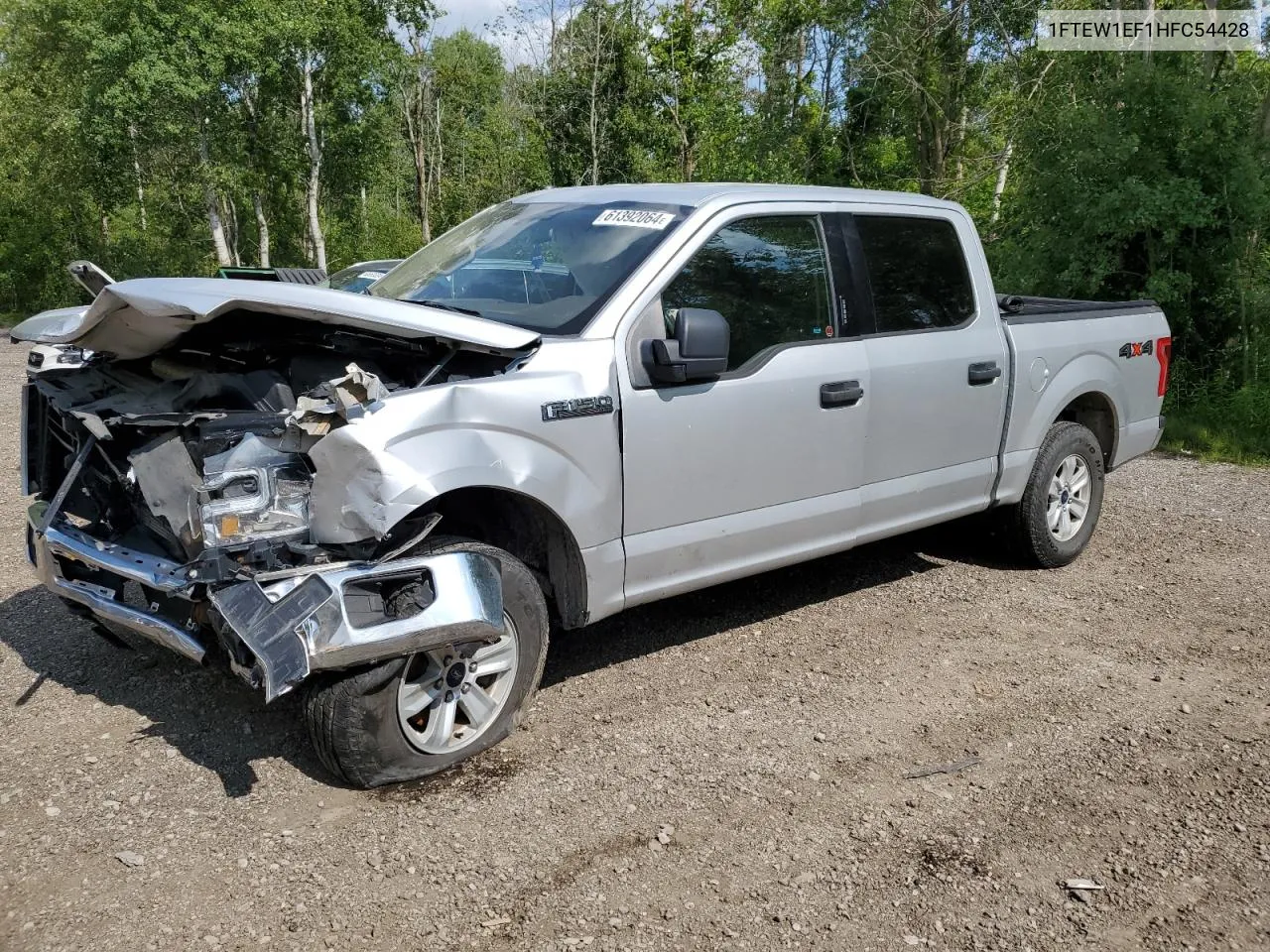 2017 Ford F150 Supercrew VIN: 1FTEW1EF1HFC54428 Lot: 61392064