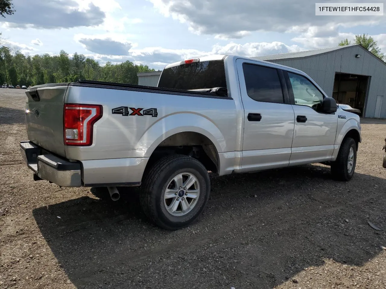 2017 Ford F150 Supercrew VIN: 1FTEW1EF1HFC54428 Lot: 61392064