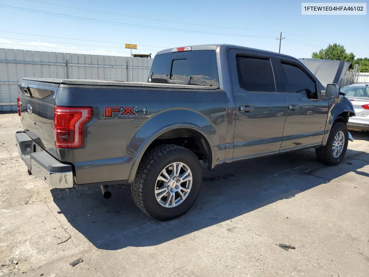 2017 Ford F150 Supercrew VIN: 1FTEW1EG4HFA46102 Lot: 62323814