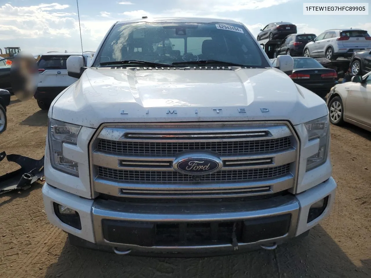 1FTEW1EG7HFC89905 2017 Ford F150 Supercrew