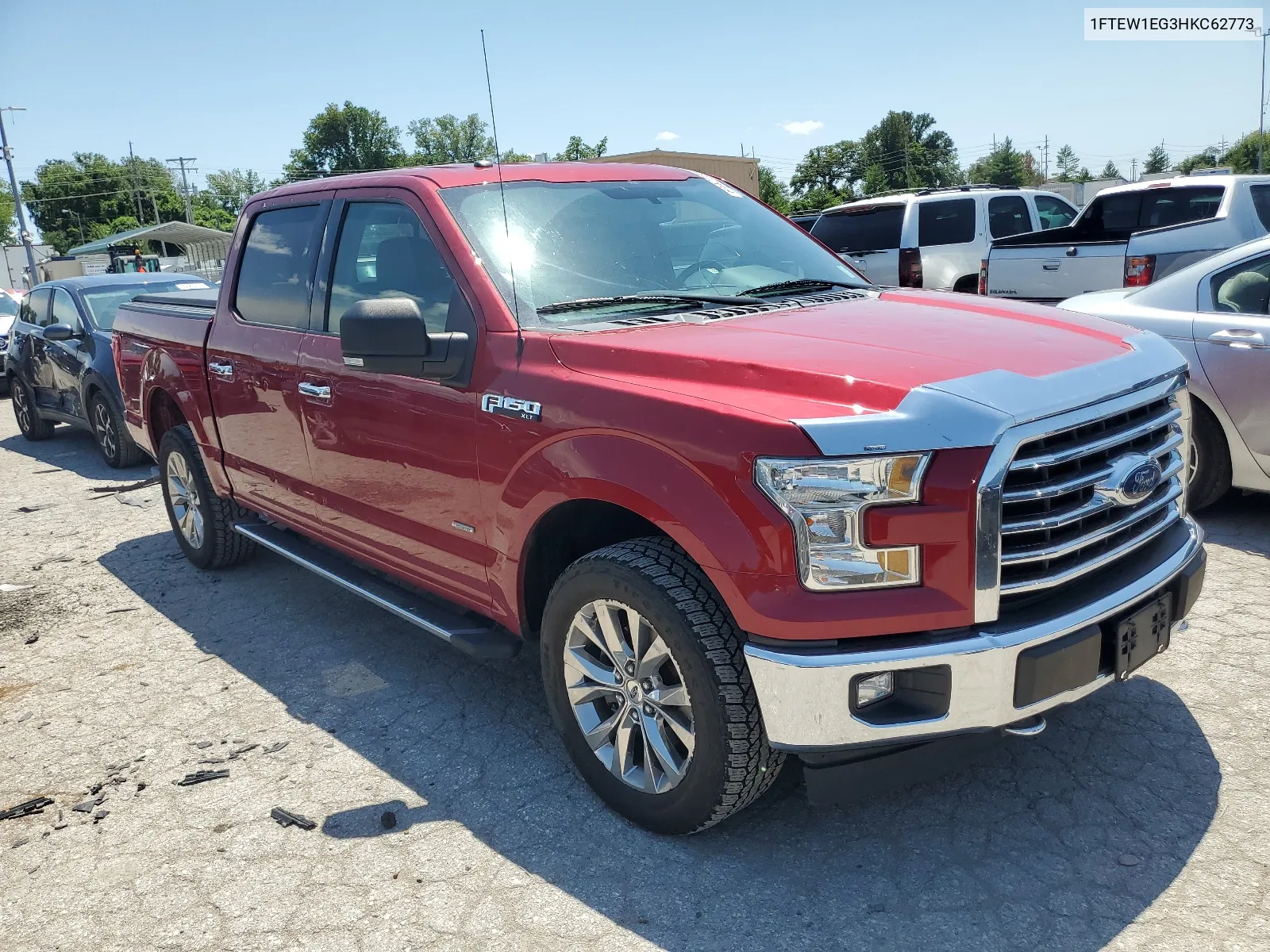 2017 Ford F150 Supercrew VIN: 1FTEW1EG3HKC62773 Lot: 64422384