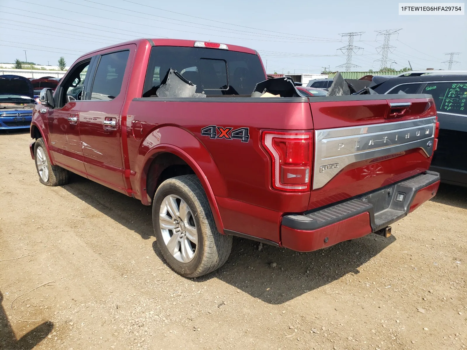 2017 Ford F150 Supercrew VIN: 1FTEW1EG6HFA29754 Lot: 64545634