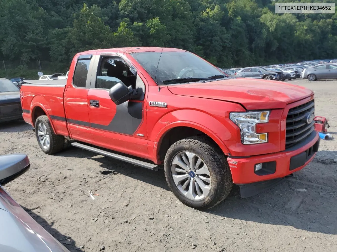 1FTEX1EP1HKE34652 2017 Ford F150 Super Cab