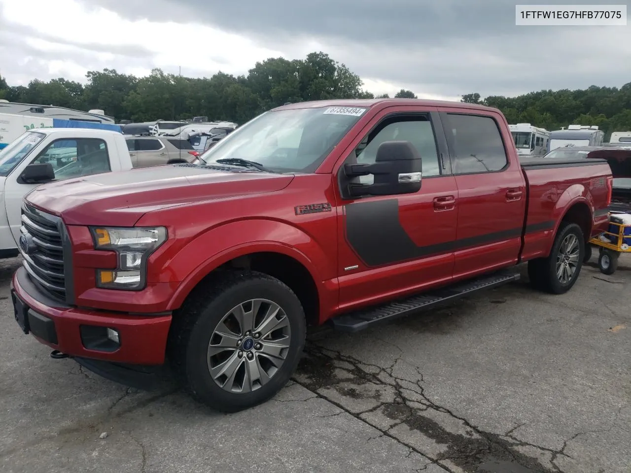 2017 Ford F150 Supercrew VIN: 1FTFW1EG7HFB77075 Lot: 67355494