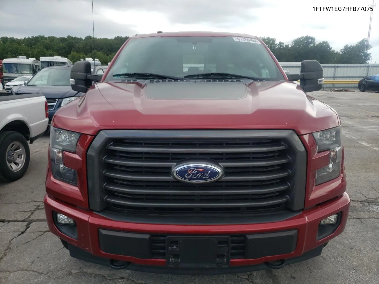 2017 Ford F150 Supercrew VIN: 1FTFW1EG7HFB77075 Lot: 67355494