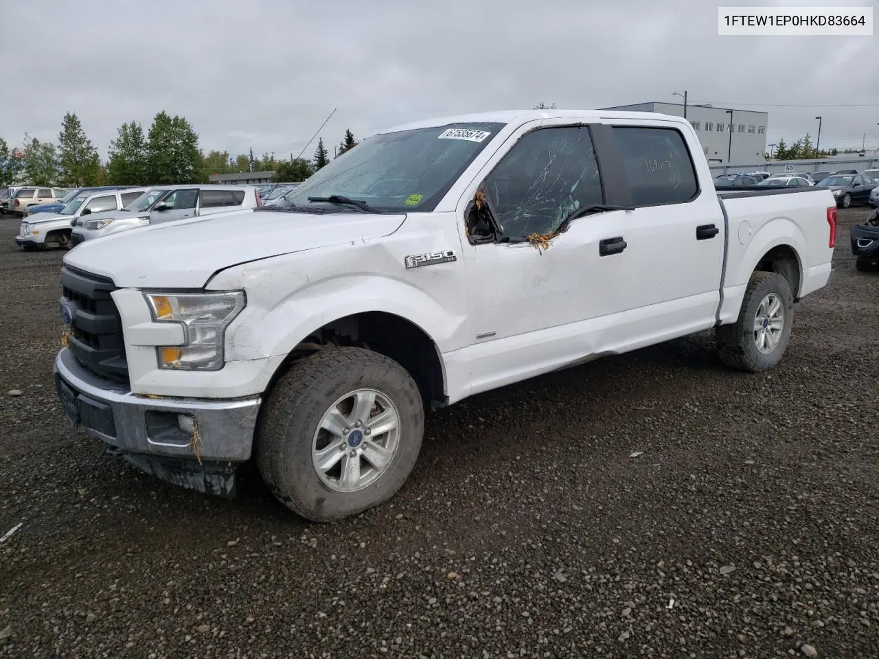 2017 Ford F150 Supercrew VIN: 1FTEW1EP0HKD83664 Lot: 67535674