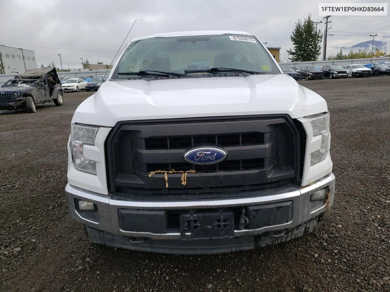 2017 Ford F150 Supercrew VIN: 1FTEW1EP0HKD83664 Lot: 67535674