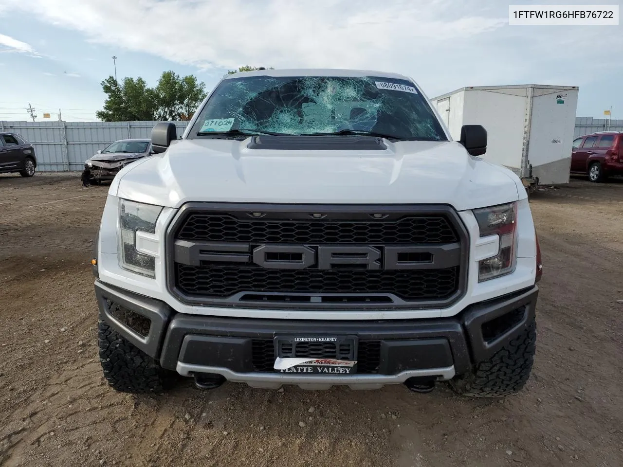 2017 Ford F150 Raptor VIN: 1FTFW1RG6HFB76722 Lot: 68091674