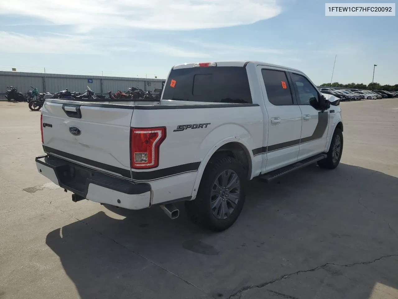 2017 Ford F150 Supercrew VIN: 1FTEW1CF7HFC20092 Lot: 68217674