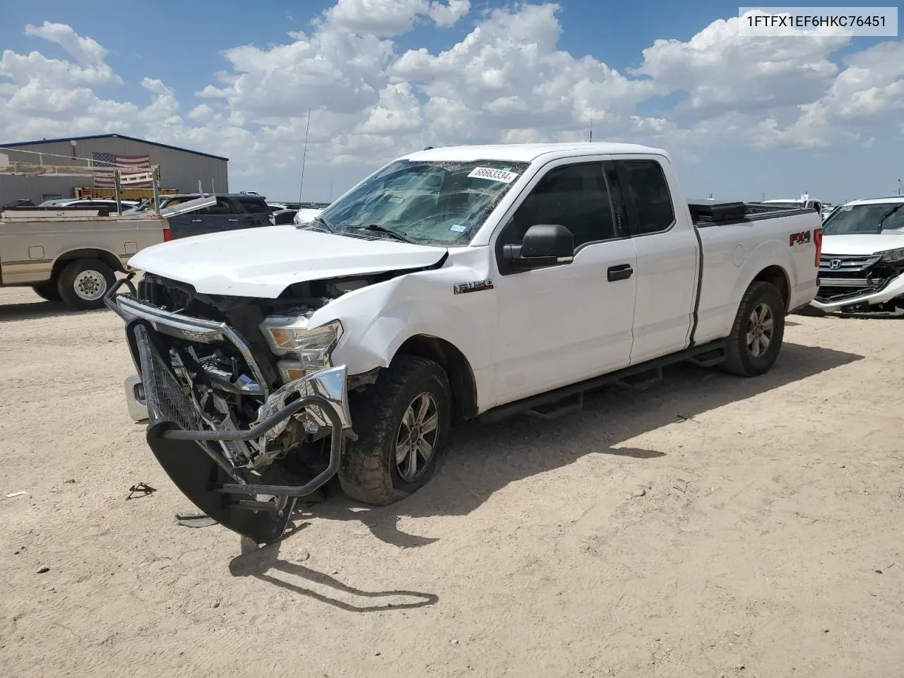 2017 Ford F150 Super Cab VIN: 1FTFX1EF6HKC76451 Lot: 68663334