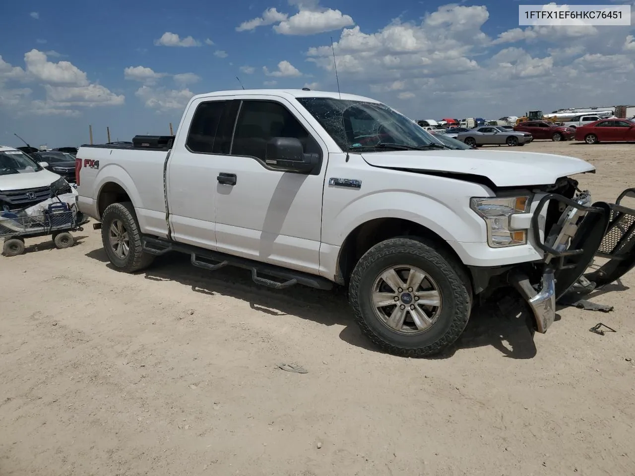 2017 Ford F150 Super Cab VIN: 1FTFX1EF6HKC76451 Lot: 68663334