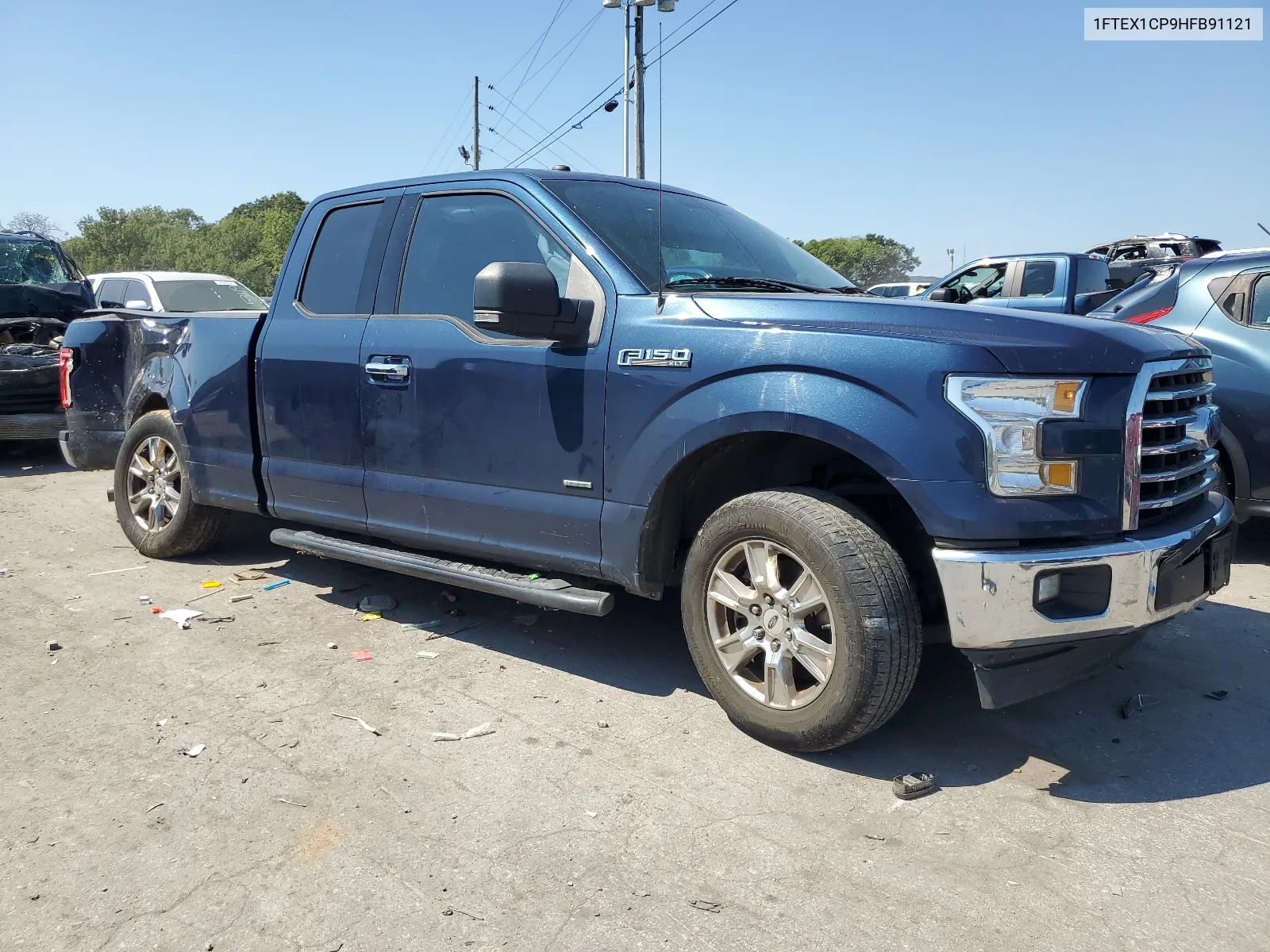 2017 Ford F150 Super Cab VIN: 1FTEX1CP9HFB91121 Lot: 68726434