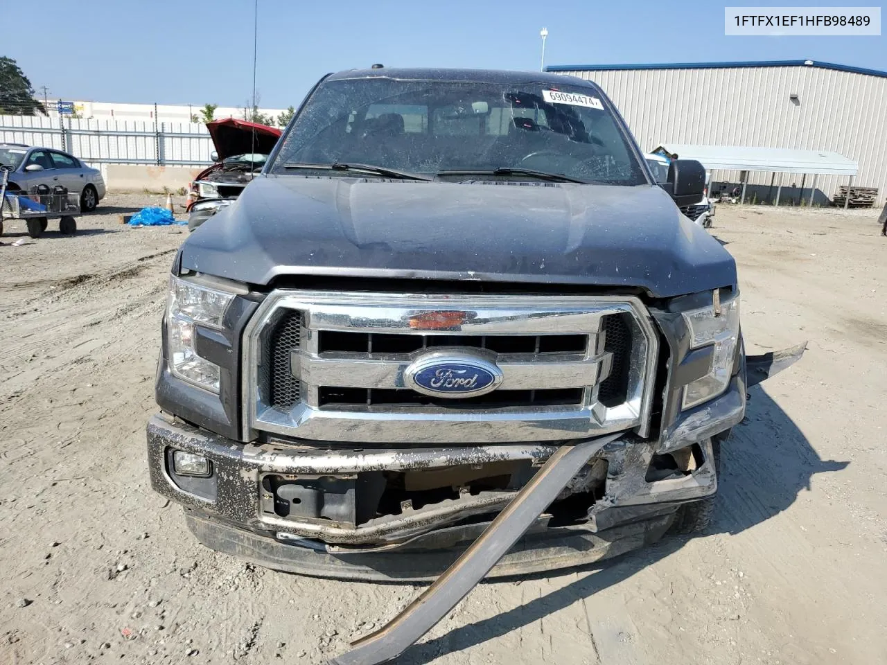 1FTFX1EF1HFB98489 2017 Ford F150 Super Cab