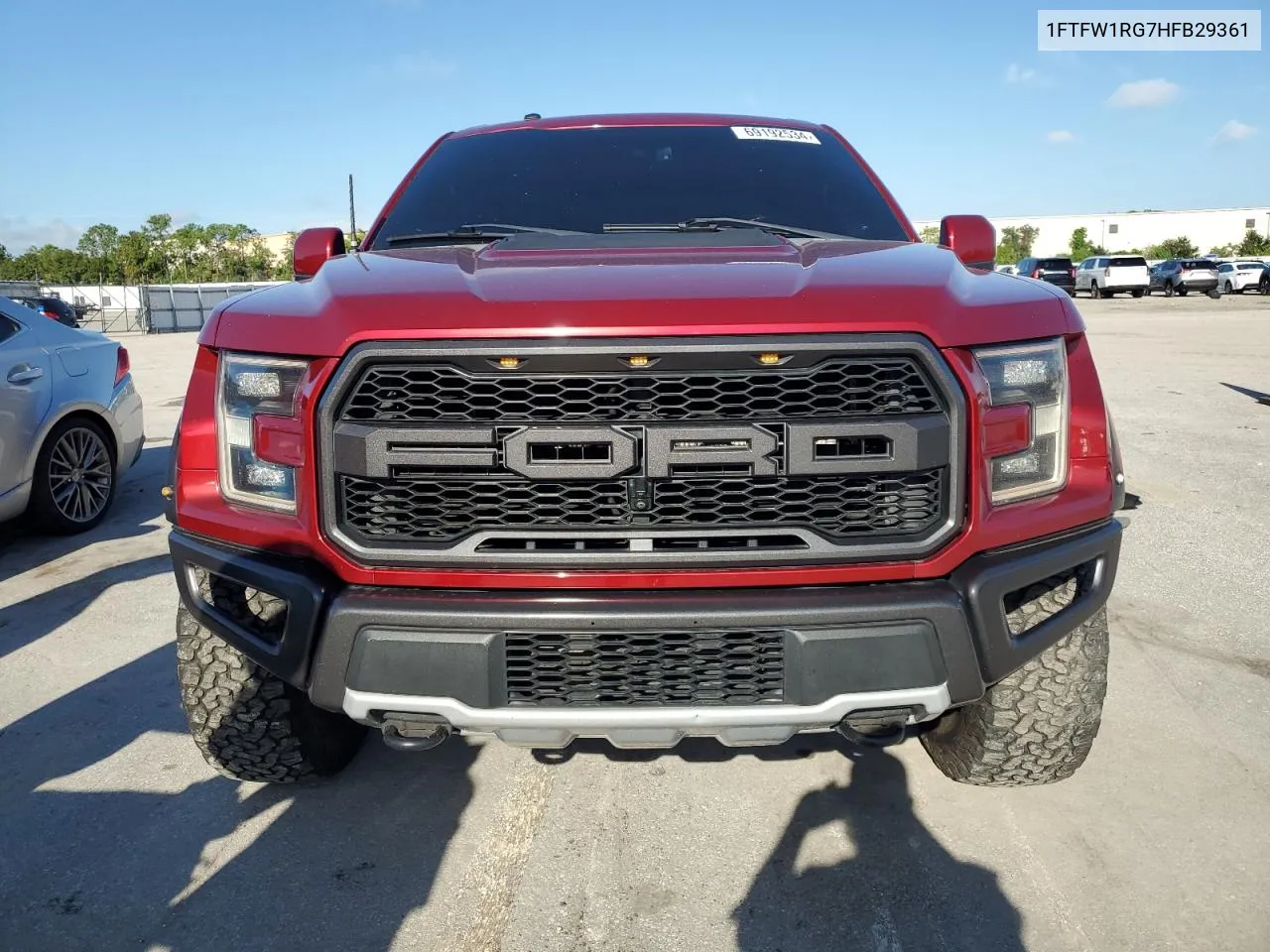 1FTFW1RG7HFB29361 2017 Ford F150 Raptor