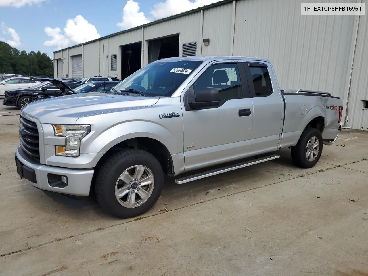 2017 Ford F150 Super Cab VIN: 1FTEX1CP8HFB16961 Lot: 69364624