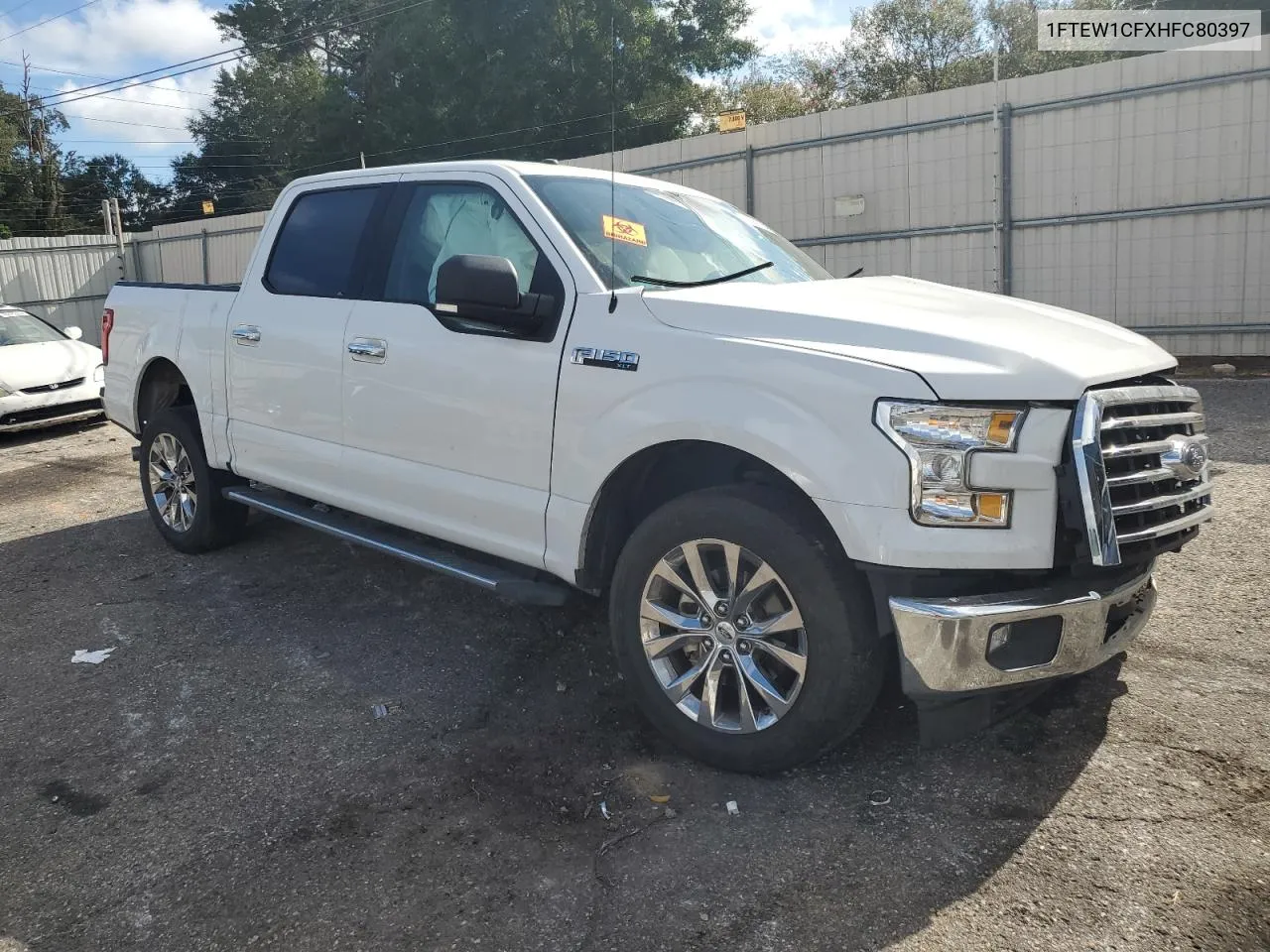 2017 Ford F150 Supercrew VIN: 1FTEW1CFXHFC80397 Lot: 69381024