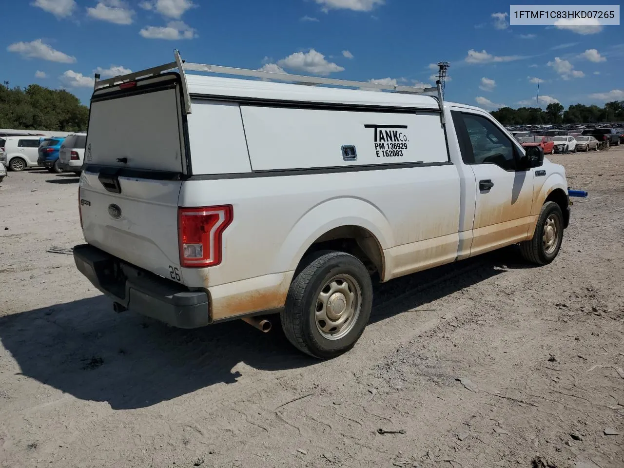 2017 Ford F150 VIN: 1FTMF1C83HKD07265 Lot: 69487934