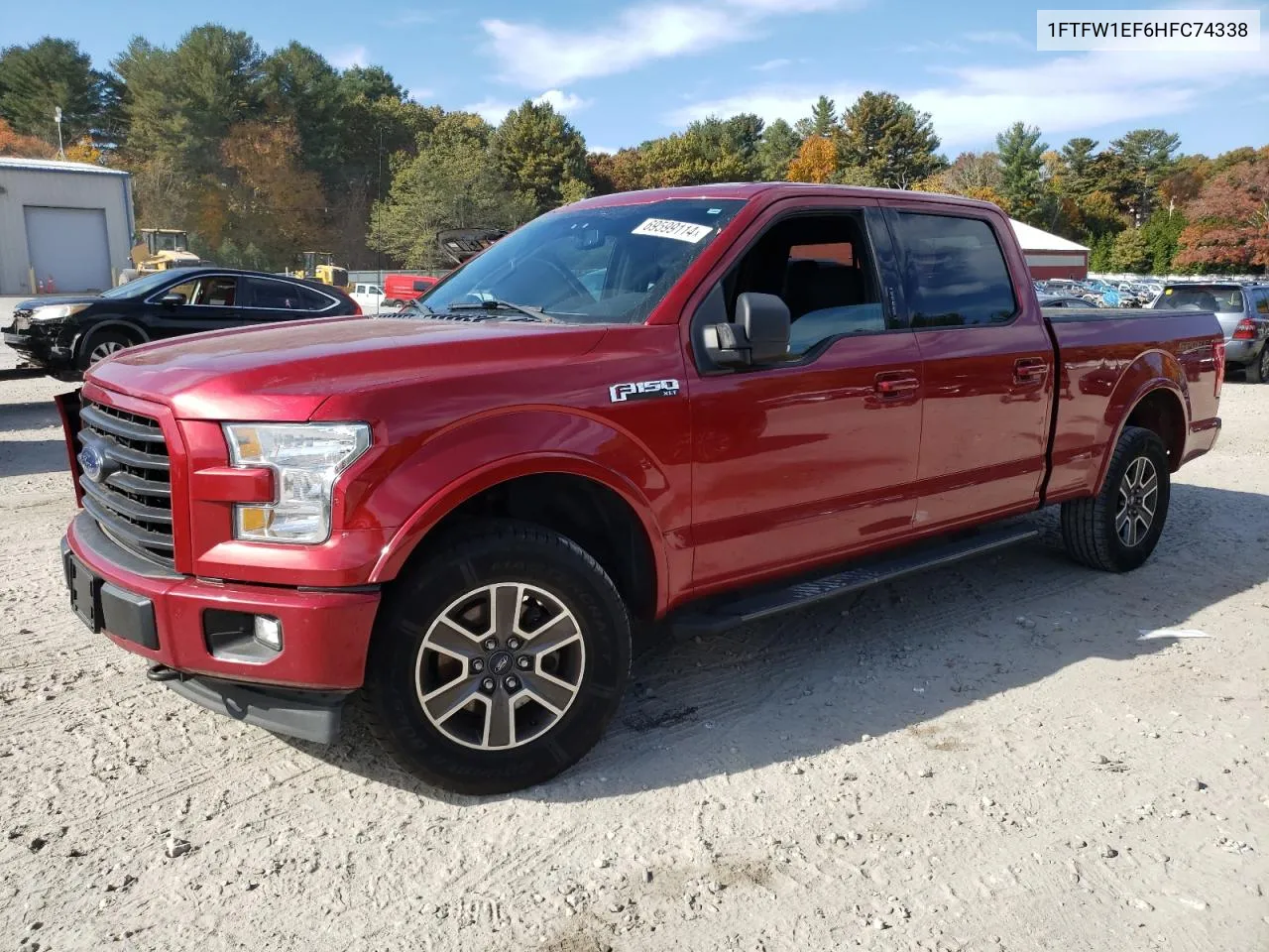 2017 Ford F150 Supercrew VIN: 1FTFW1EF6HFC74338 Lot: 69599114