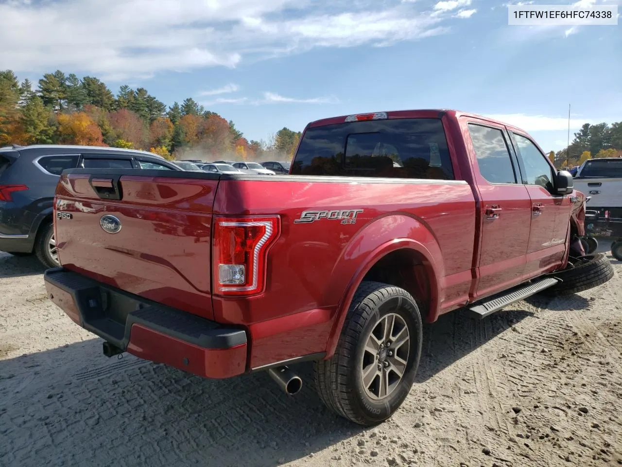 2017 Ford F150 Supercrew VIN: 1FTFW1EF6HFC74338 Lot: 69599114