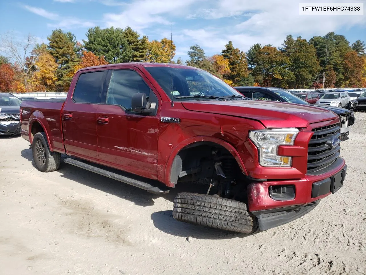 2017 Ford F150 Supercrew VIN: 1FTFW1EF6HFC74338 Lot: 69599114