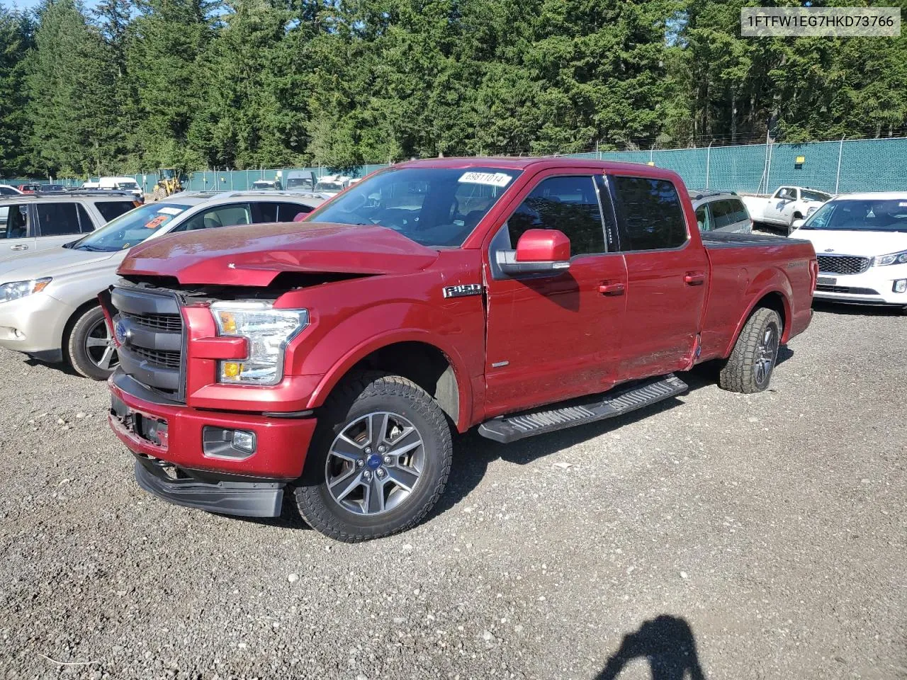 2017 Ford F150 Supercrew VIN: 1FTFW1EG7HKD73766 Lot: 69811014