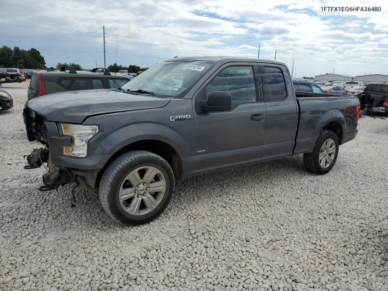 2017 Ford F150 Super Cab VIN: 1FTFX1EG6HFA36480 Lot: 69915794