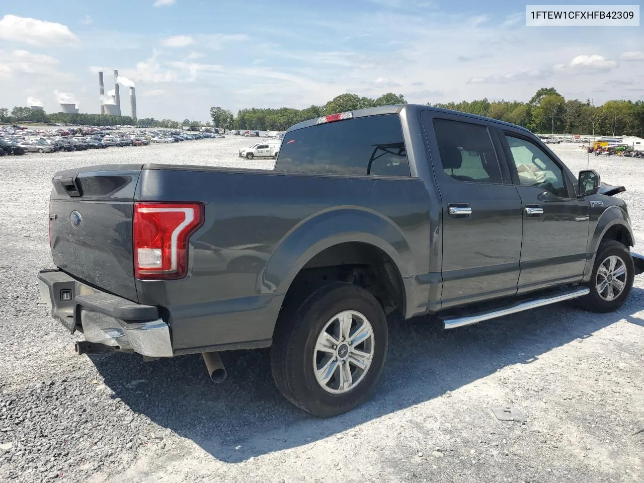 2017 Ford F150 Supercrew VIN: 1FTEW1CFXHFB42309 Lot: 69933324