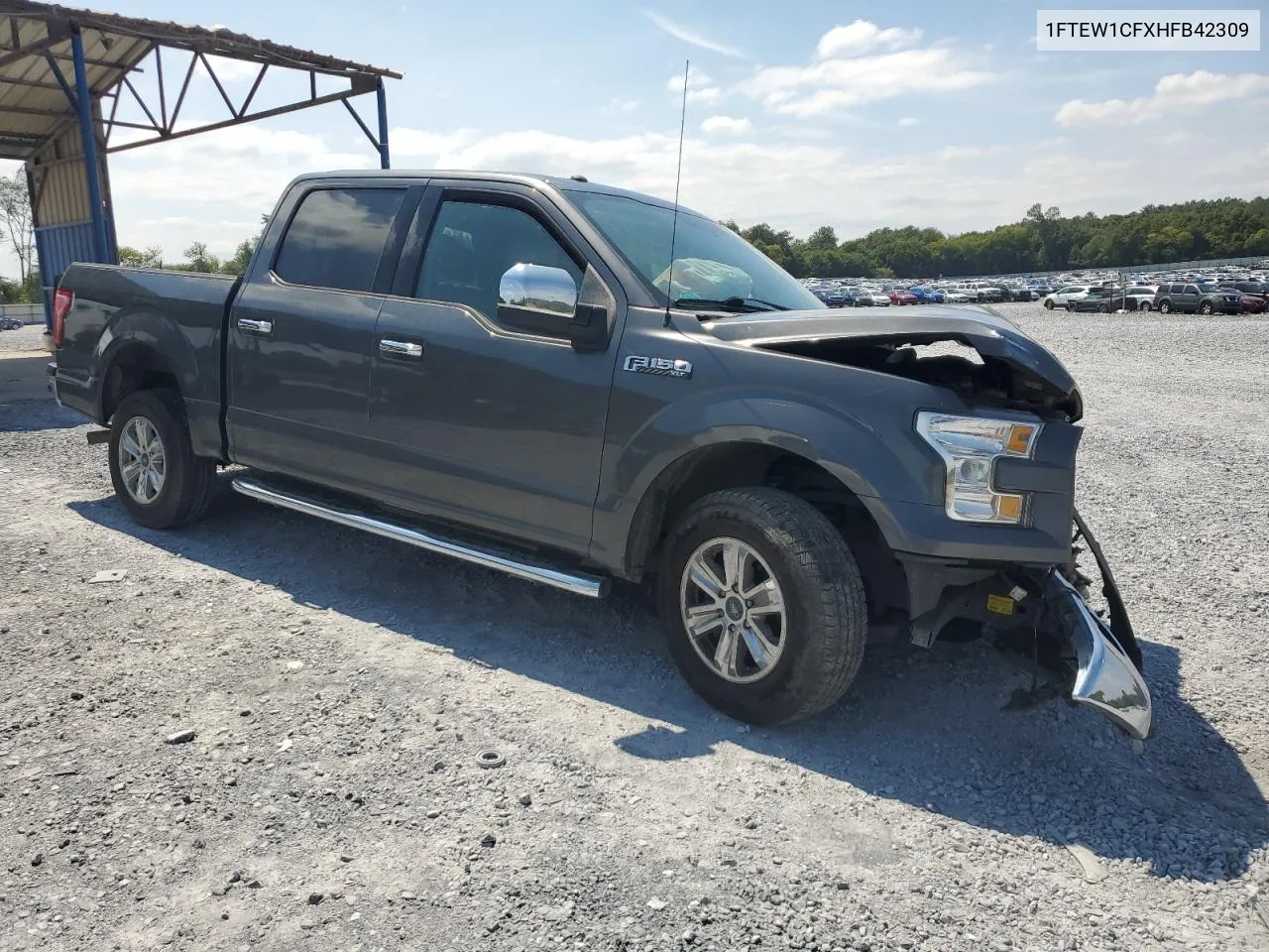 2017 Ford F150 Supercrew VIN: 1FTEW1CFXHFB42309 Lot: 69933324