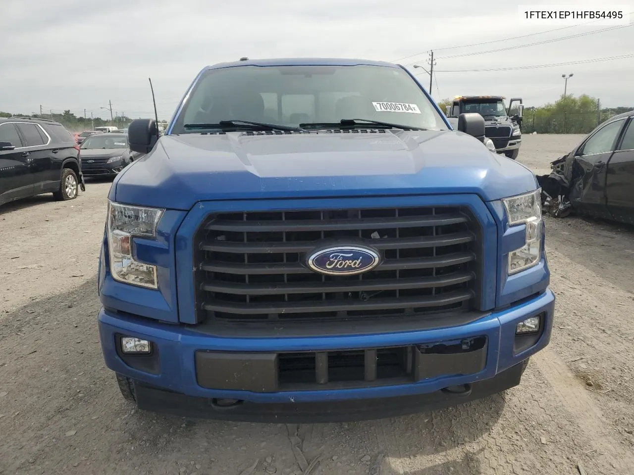 2017 Ford F150 Super Cab VIN: 1FTEX1EP1HFB54495 Lot: 70006784