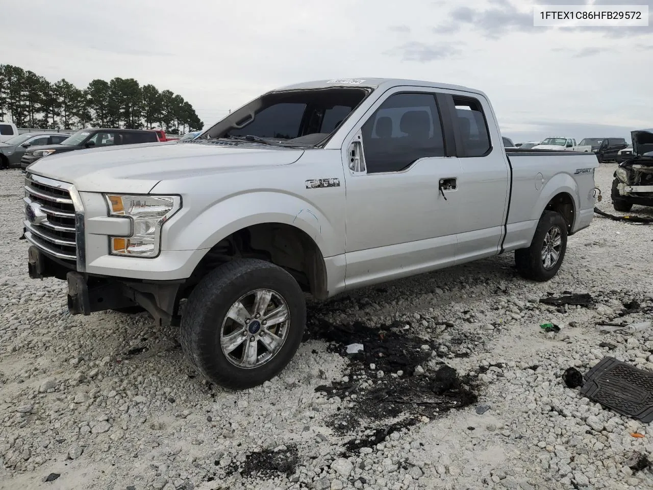 2017 Ford F150 Super Cab VIN: 1FTEX1C86HFB29572 Lot: 70041794