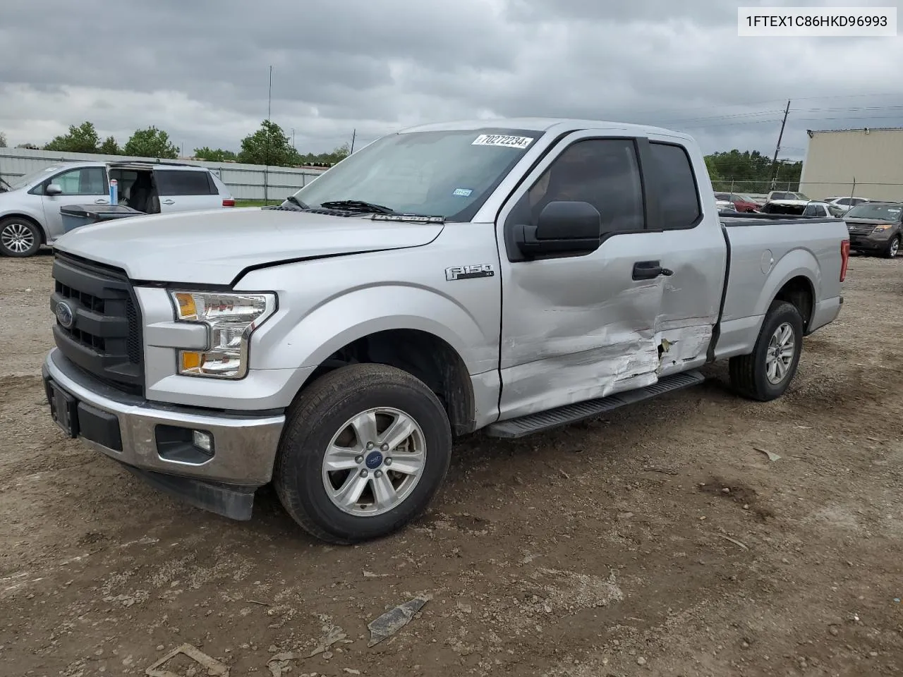 2017 Ford F150 Super Cab VIN: 1FTEX1C86HKD96993 Lot: 70272234