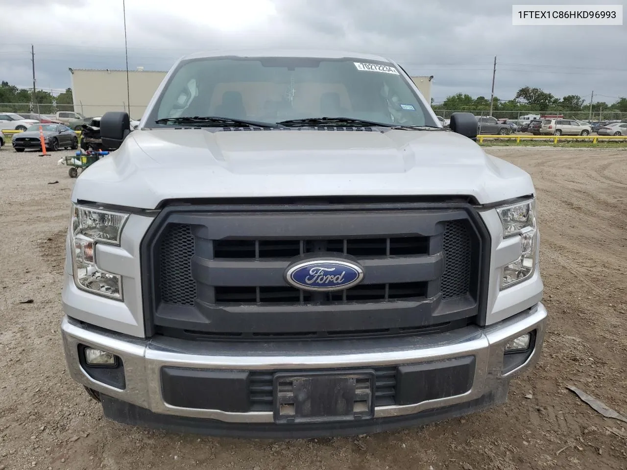 2017 Ford F150 Super Cab VIN: 1FTEX1C86HKD96993 Lot: 70272234