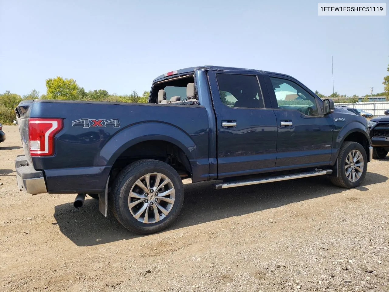 2017 Ford F150 Supercrew VIN: 1FTEW1EG5HFC51119 Lot: 70320234