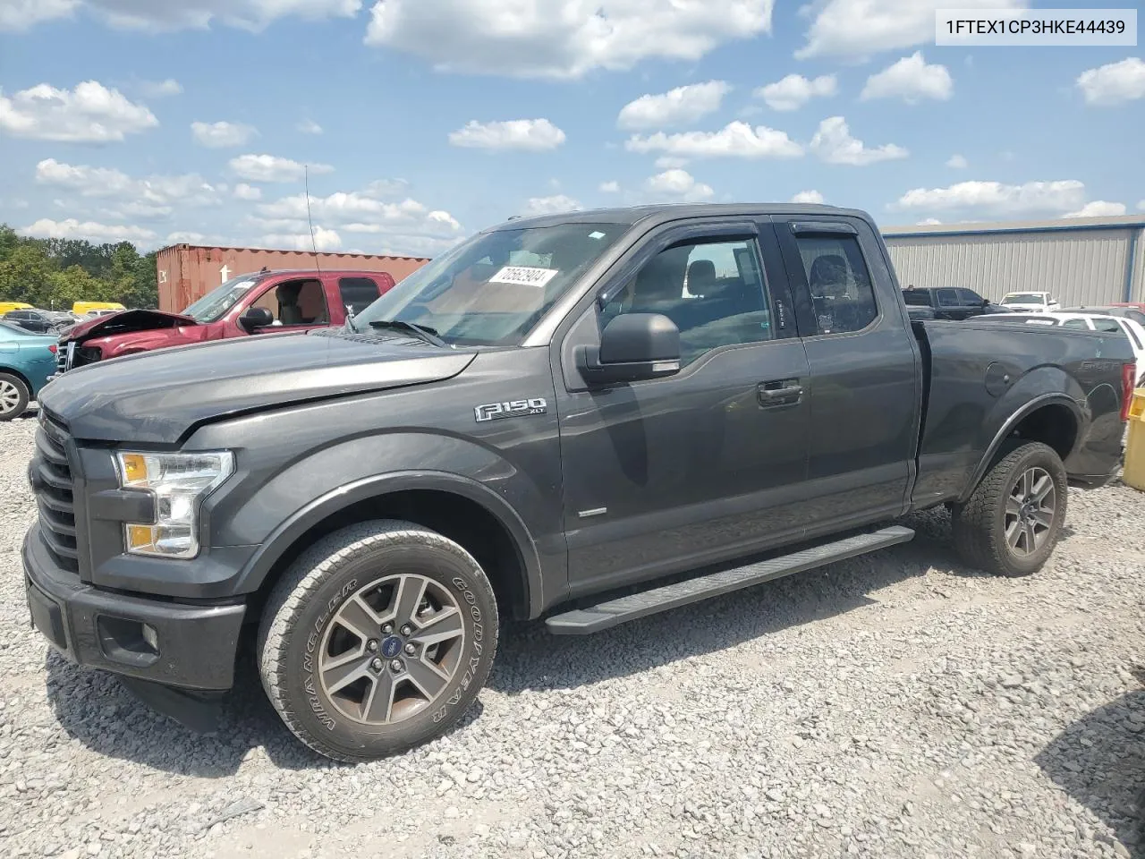 2017 Ford F150 Super Cab VIN: 1FTEX1CP3HKE44439 Lot: 70562904