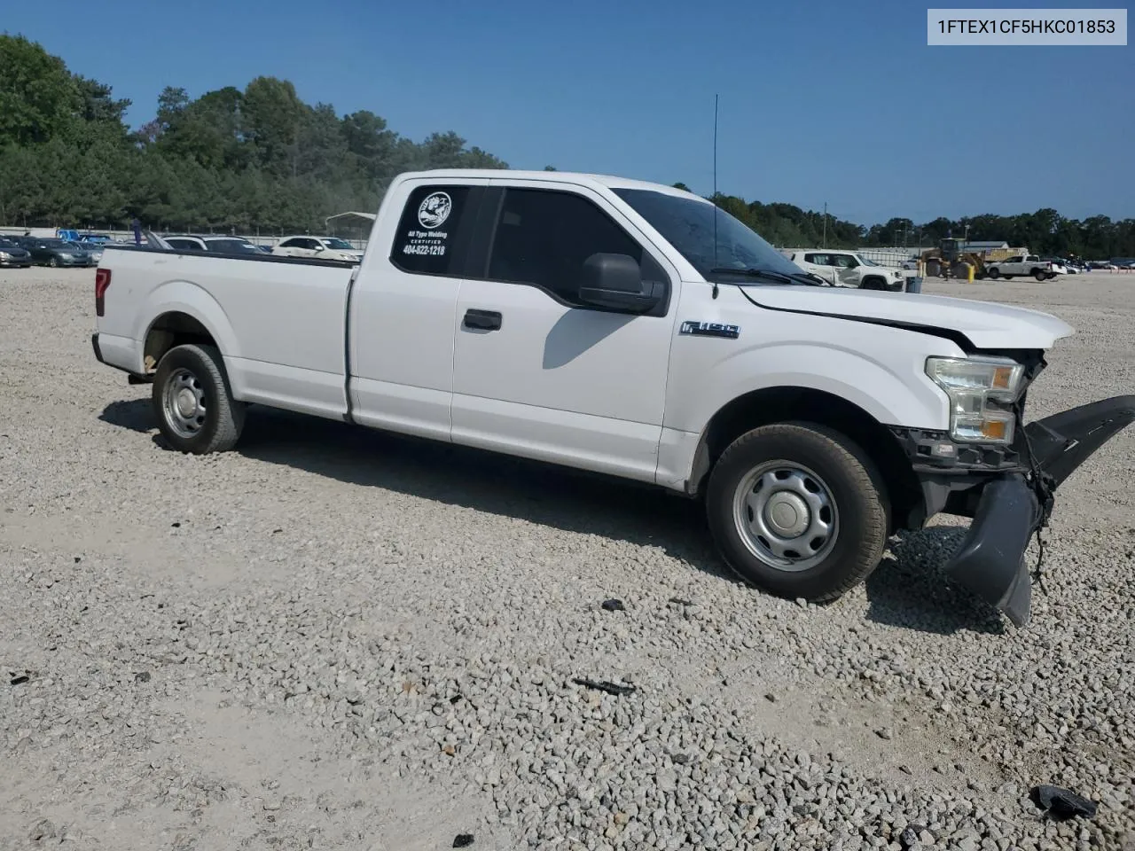 2017 Ford F150 Super Cab VIN: 1FTEX1CF5HKC01853 Lot: 70573894