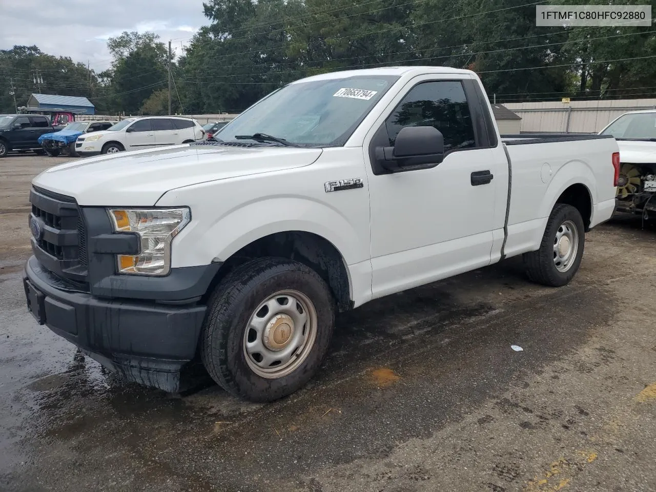 2017 Ford F150 VIN: 1FTMF1C80HFC92880 Lot: 70663794