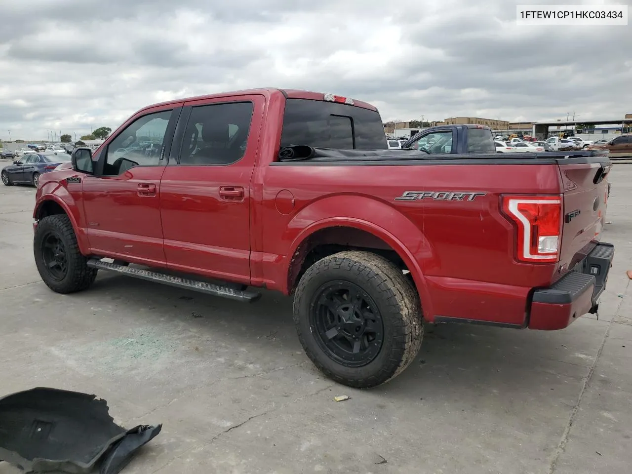 2017 Ford F150 Supercrew VIN: 1FTEW1CP1HKC03434 Lot: 70706064