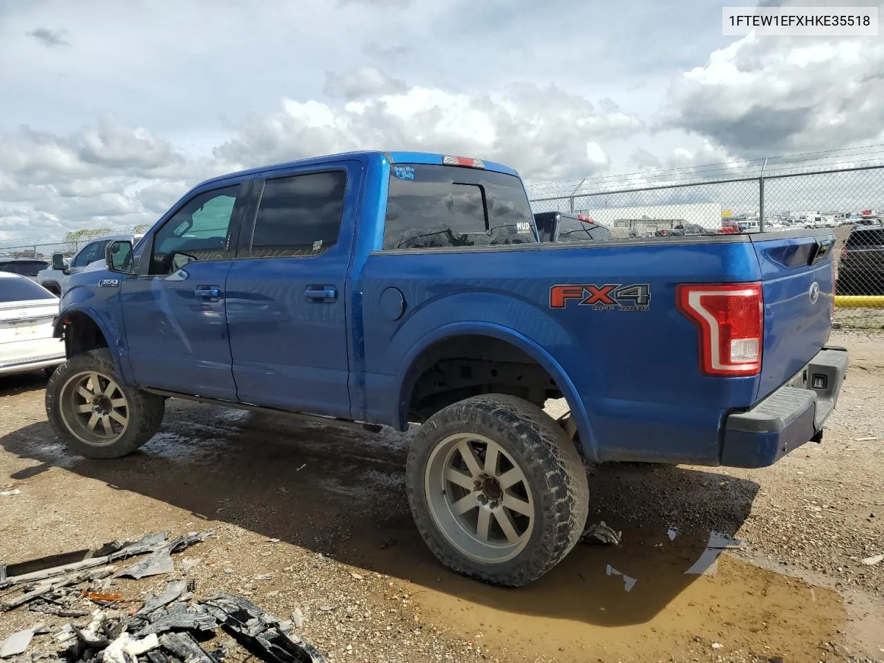 1FTEW1EFXHKE35518 2017 Ford F150 Supercrew