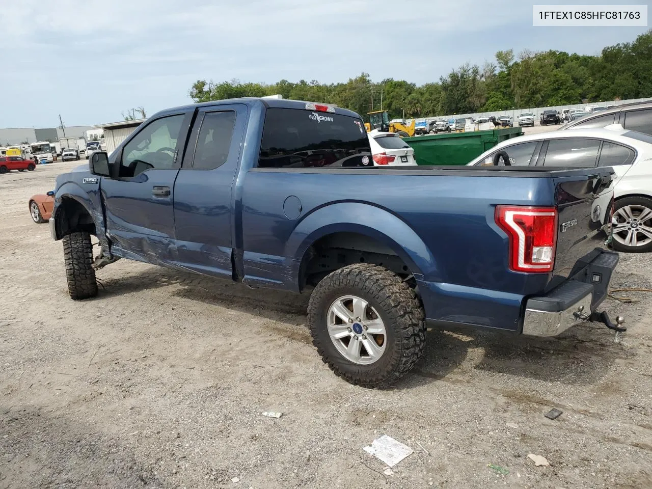 2017 Ford F150 Super Cab VIN: 1FTEX1C85HFC81763 Lot: 71218914