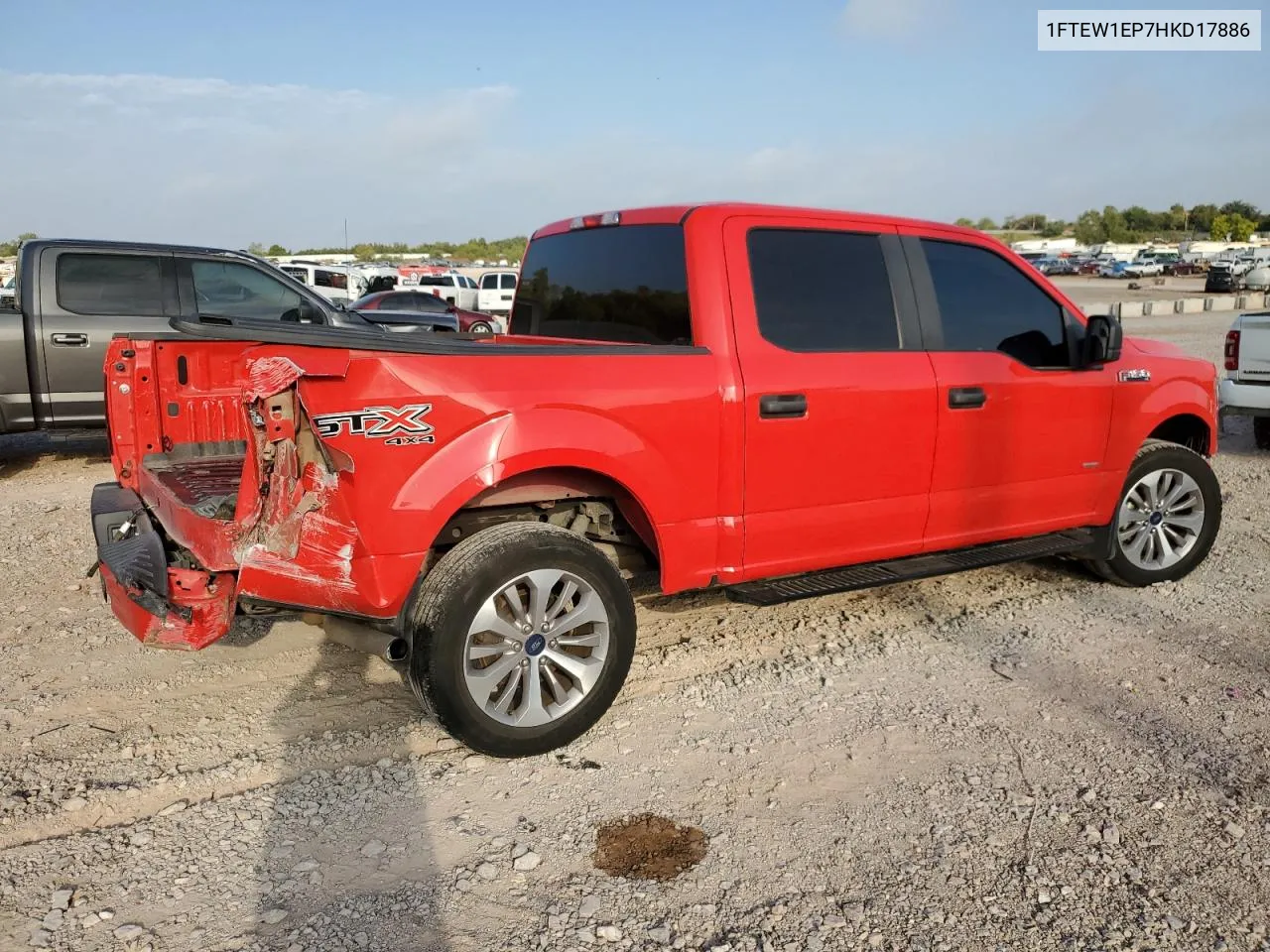 2017 Ford F150 Supercrew VIN: 1FTEW1EP7HKD17886 Lot: 71479984