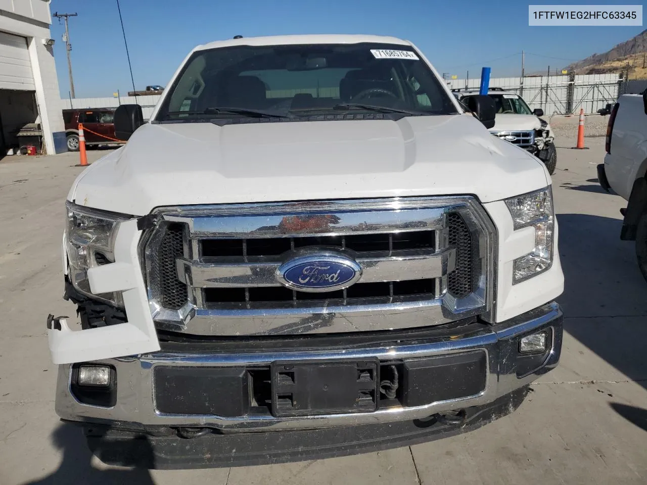 2017 Ford F150 Supercrew VIN: 1FTFW1EG2HFC63345 Lot: 71685764