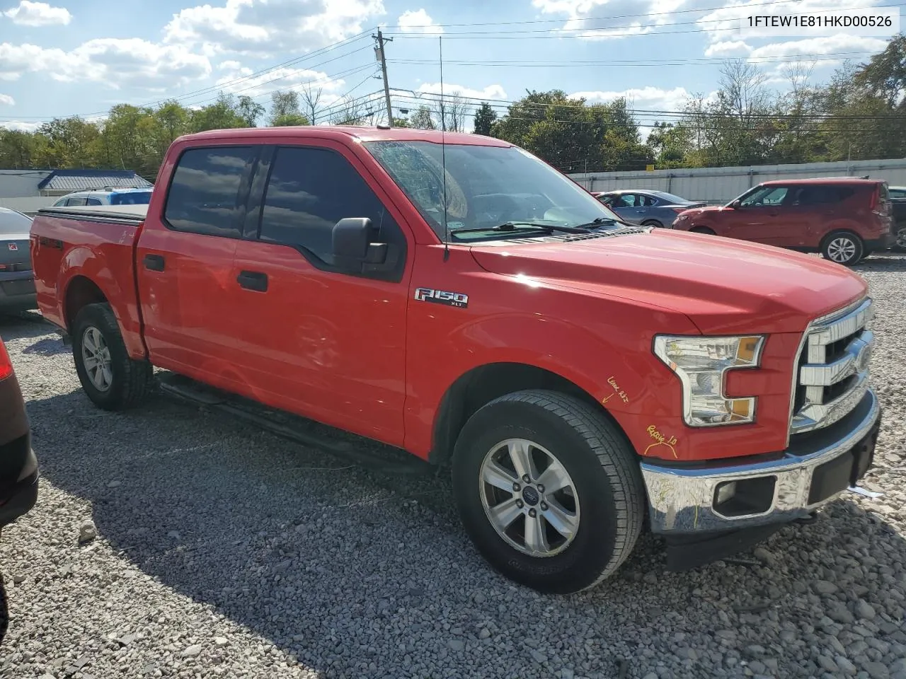 2017 Ford F150 Supercrew VIN: 1FTEW1E81HKD00526 Lot: 72172024