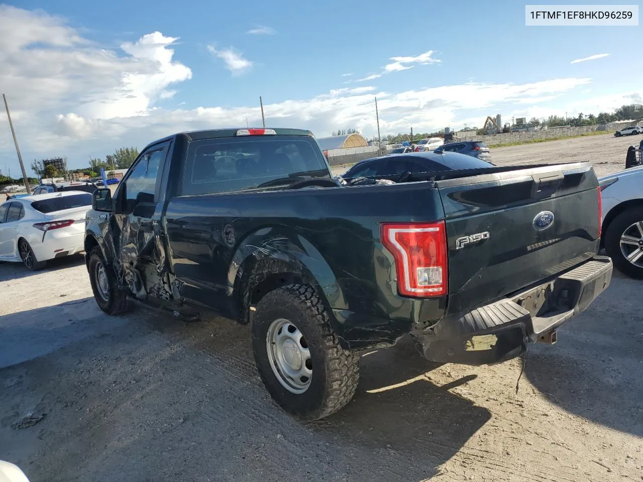 2017 Ford F150 VIN: 1FTMF1EF8HKD96259 Lot: 72199064