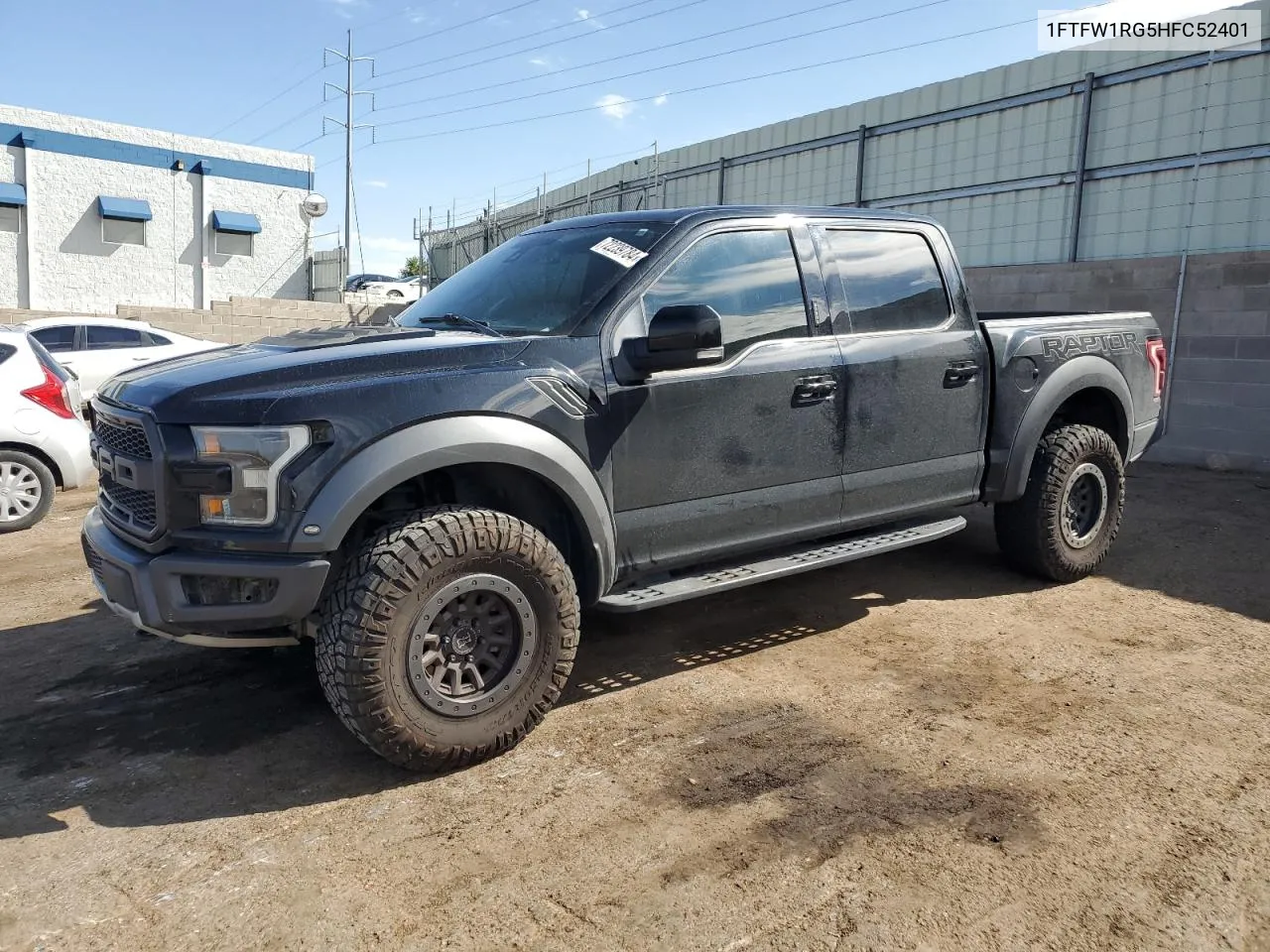 2017 Ford F150 Raptor VIN: 1FTFW1RG5HFC52401 Lot: 72239784