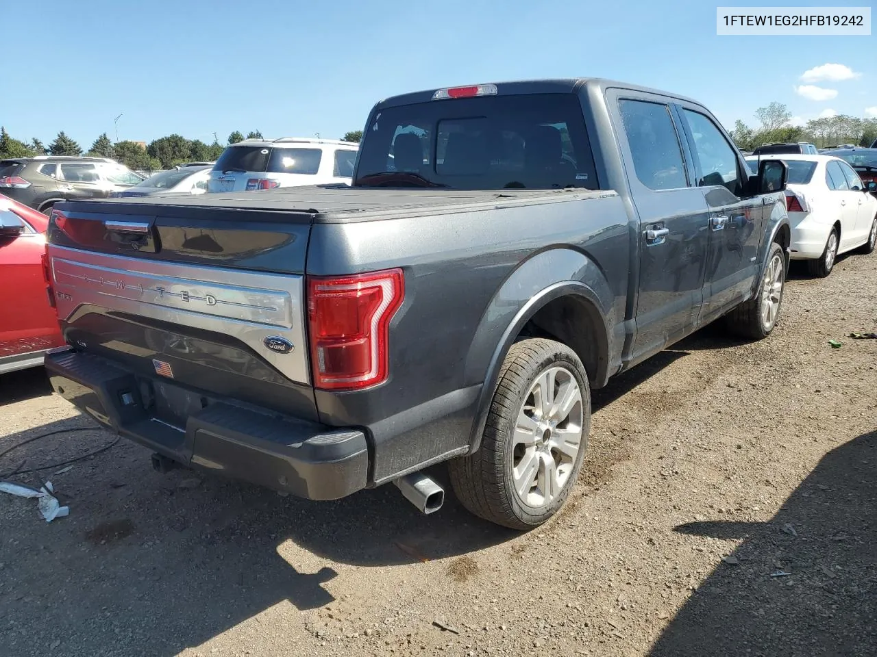 2017 Ford F150 Supercrew VIN: 1FTEW1EG2HFB19242 Lot: 72259034