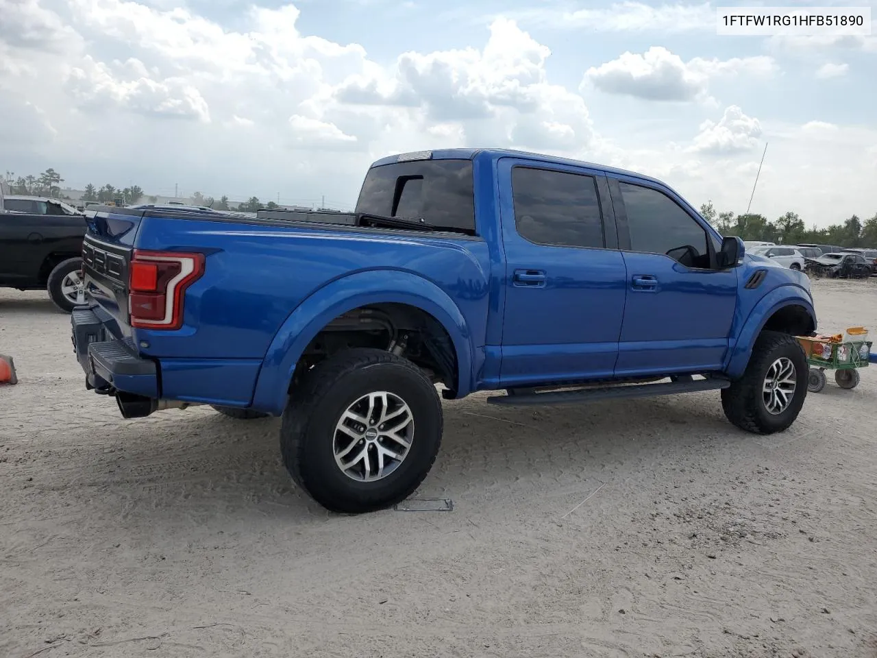 2017 Ford F150 Raptor VIN: 1FTFW1RG1HFB51890 Lot: 72322404