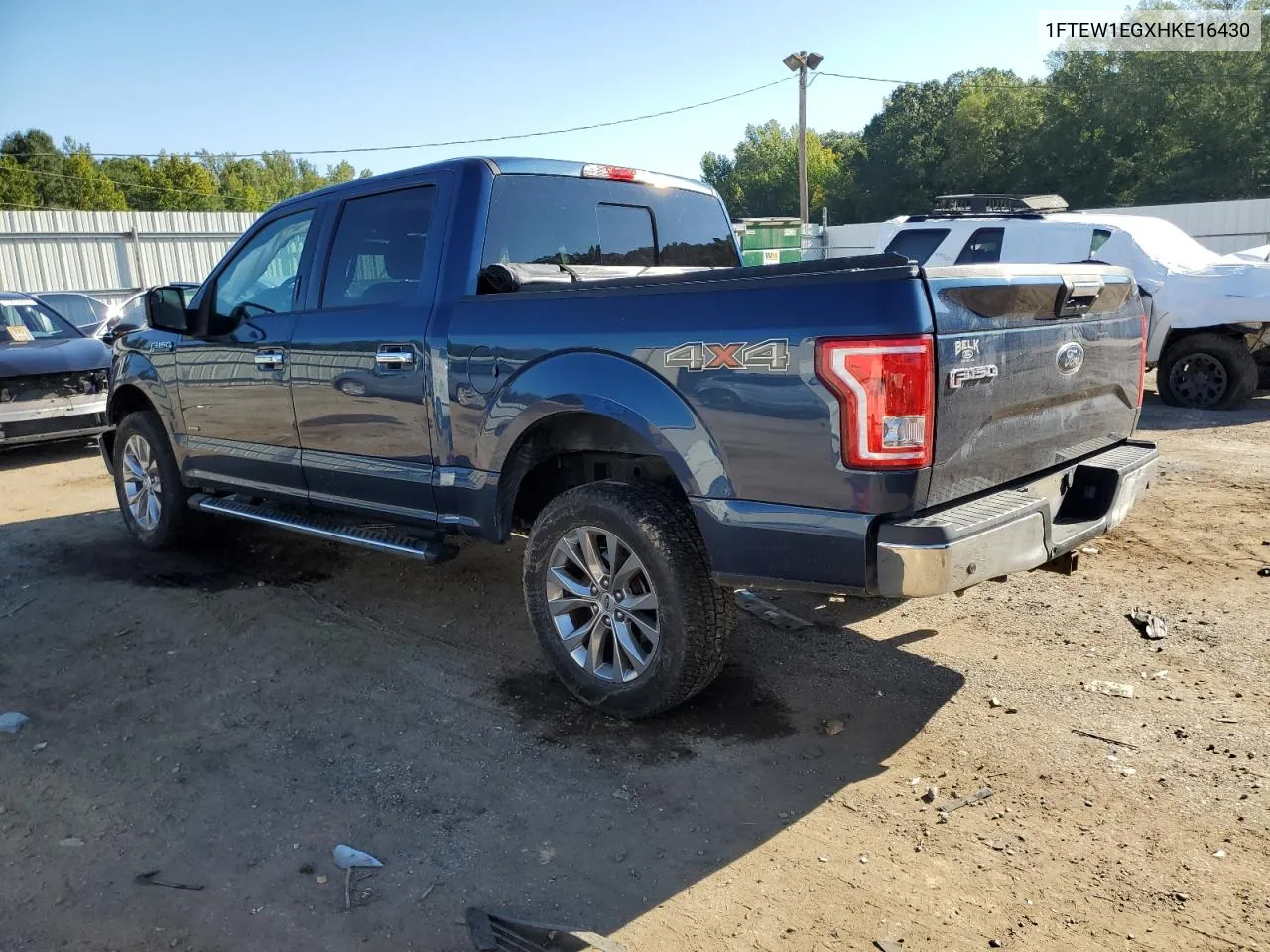 2017 Ford F150 Supercrew VIN: 1FTEW1EGXHKE16430 Lot: 72406924