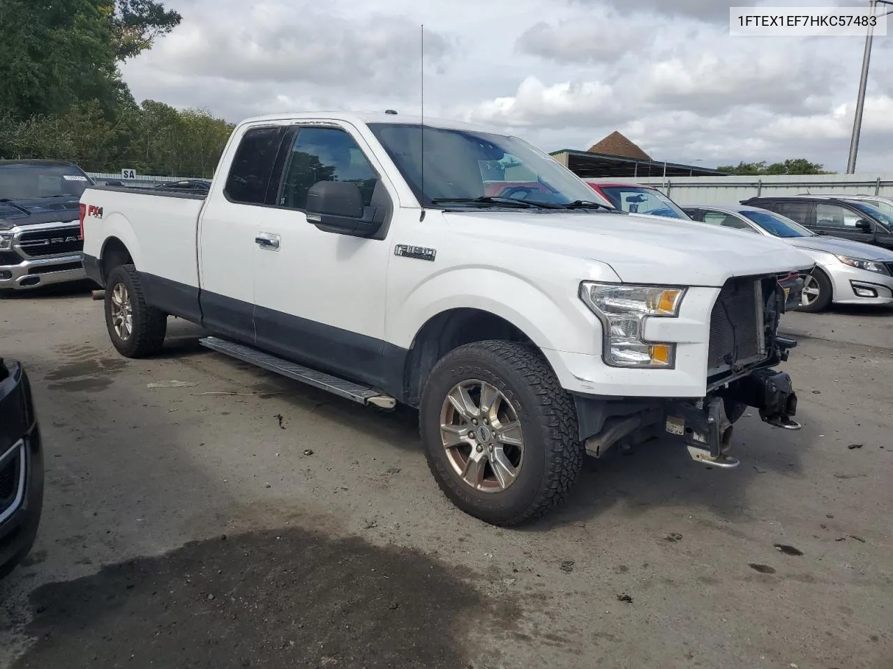 2017 Ford F150 Super Cab VIN: 1FTEX1EF7HKC57483 Lot: 72585374