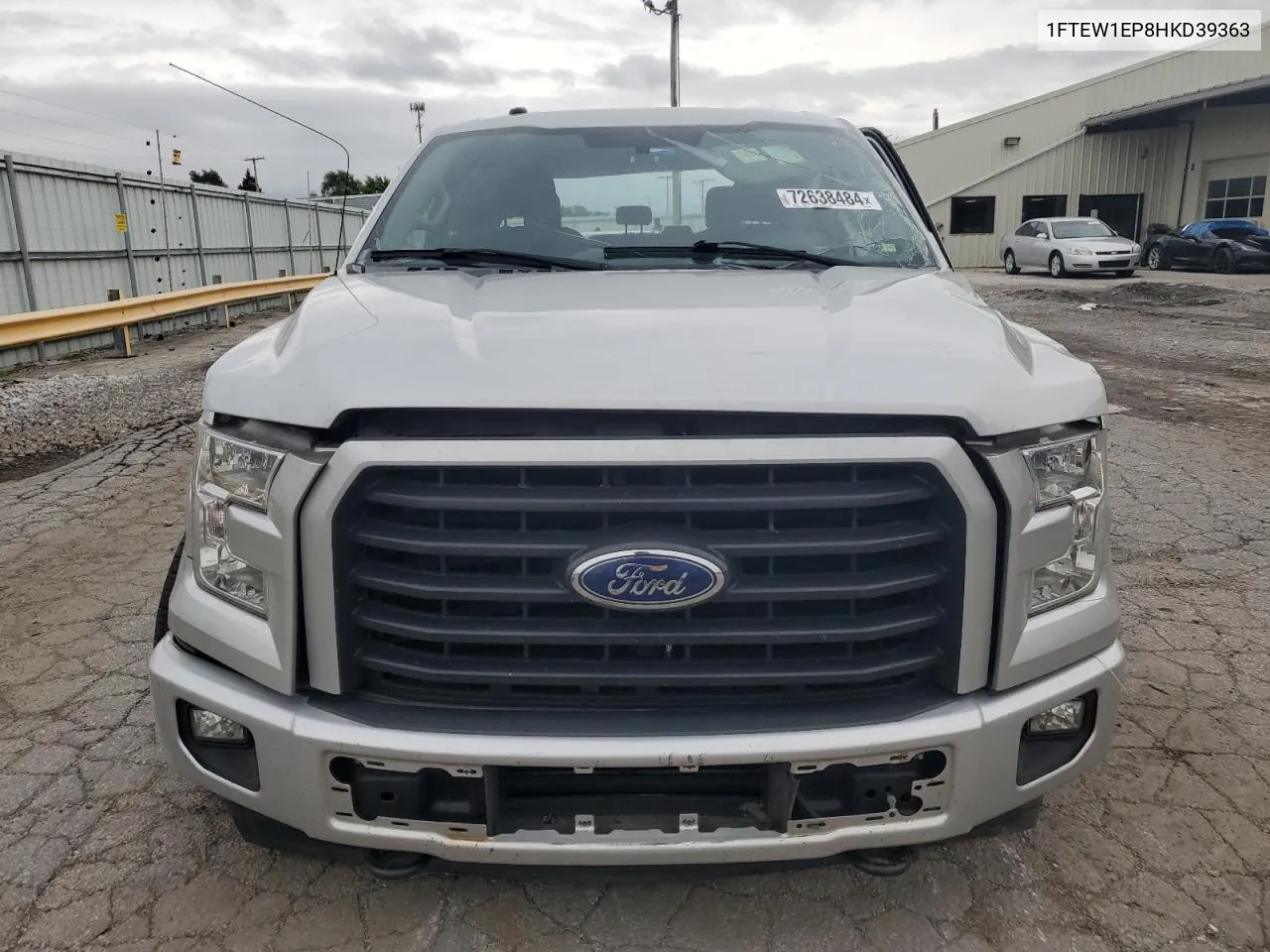 2017 Ford F150 Supercrew VIN: 1FTEW1EP8HKD39363 Lot: 72638484