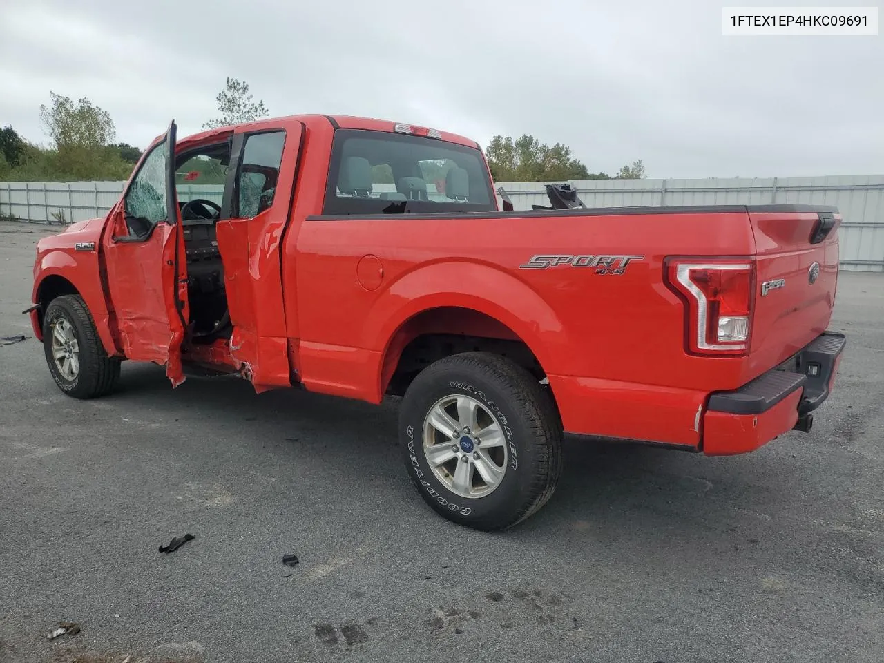 2017 Ford F150 Super Cab VIN: 1FTEX1EP4HKC09691 Lot: 72859324